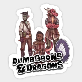 The New Crew - Dumbgeons & Dragons Sticker